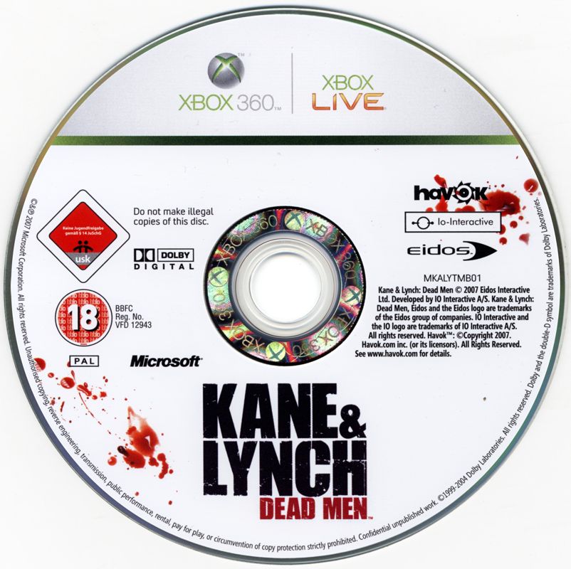 Media for Kane & Lynch: Dead Men (Xbox 360)