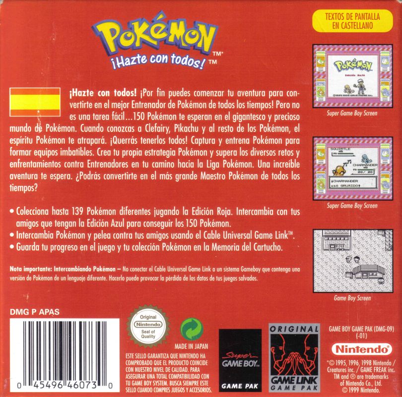 Pokémon FireRed Version cover or packaging material - MobyGames