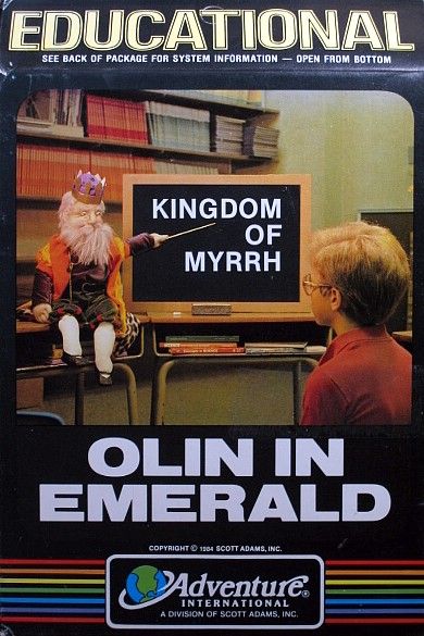 Front Cover for Olin in Emerald: Kingdom of Myrrh (Atari 8-bit)