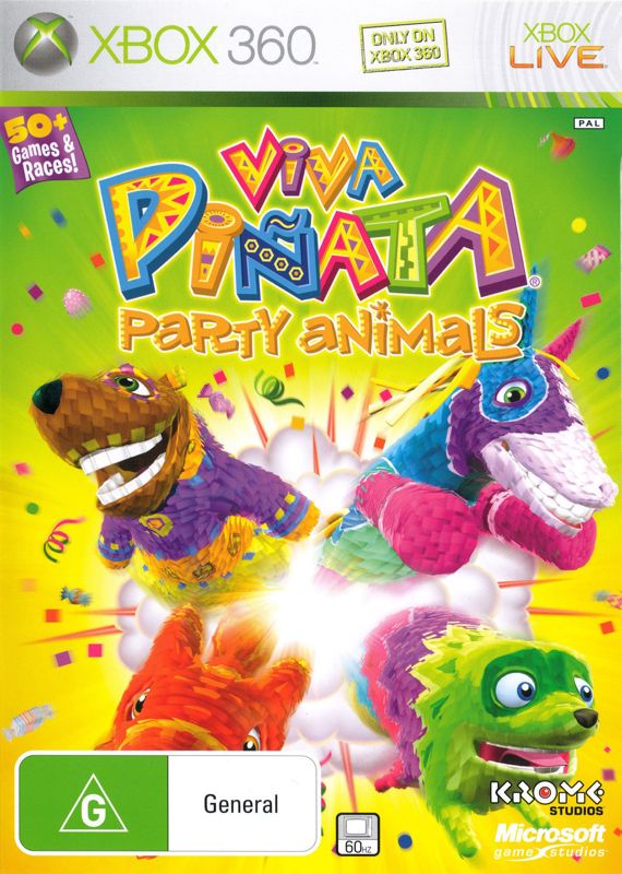 Front Cover for Viva Piñata: Party Animals (Xbox 360)