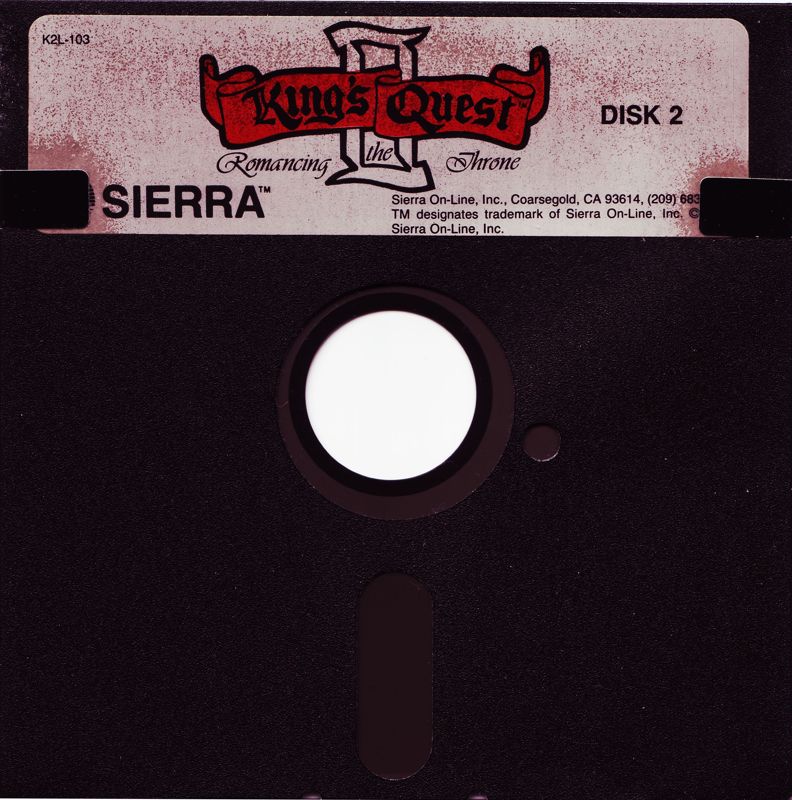 Media for King's Quest II: Romancing the Throne (PC Booter): Disk 2