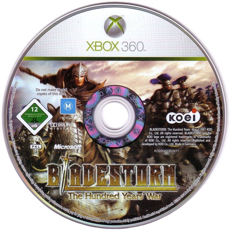 Media for Bladestorm: The Hundred Years' War (Xbox 360) (European English release)
