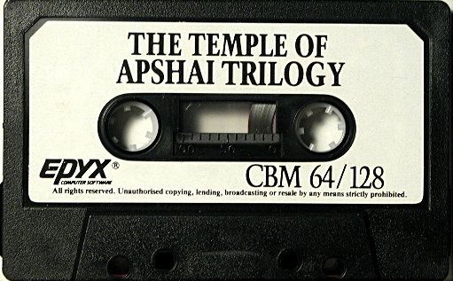 Media for Temple of Apshai Trilogy (Commodore 64) (U.S. Gold release)