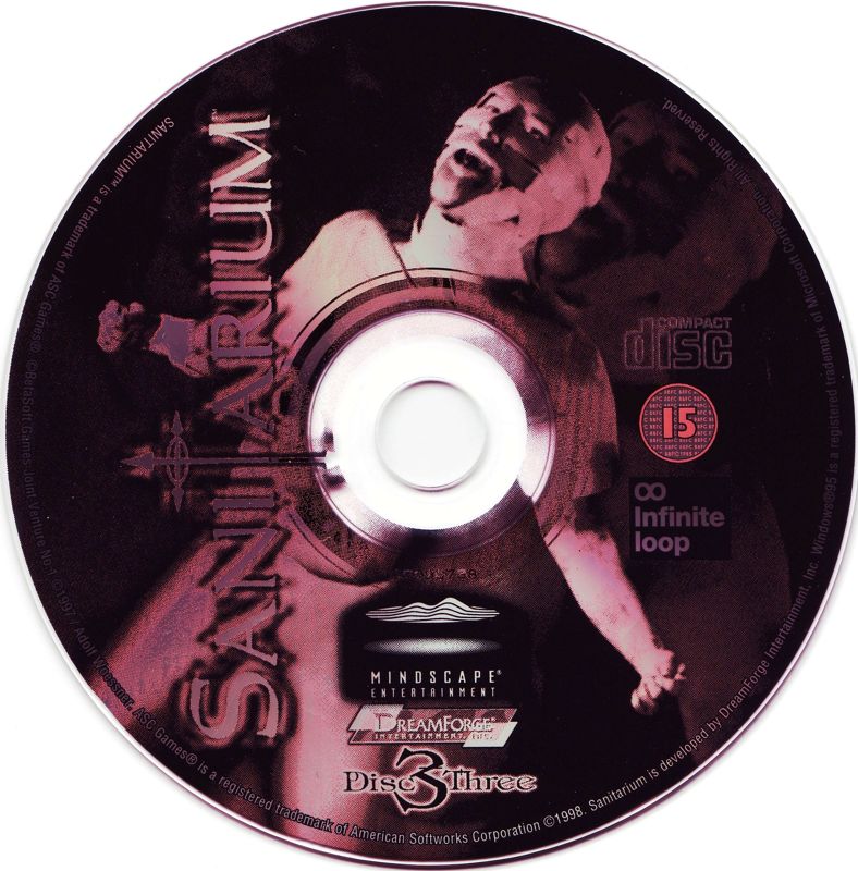 Media for Sanitarium (Windows): Disc 3/3