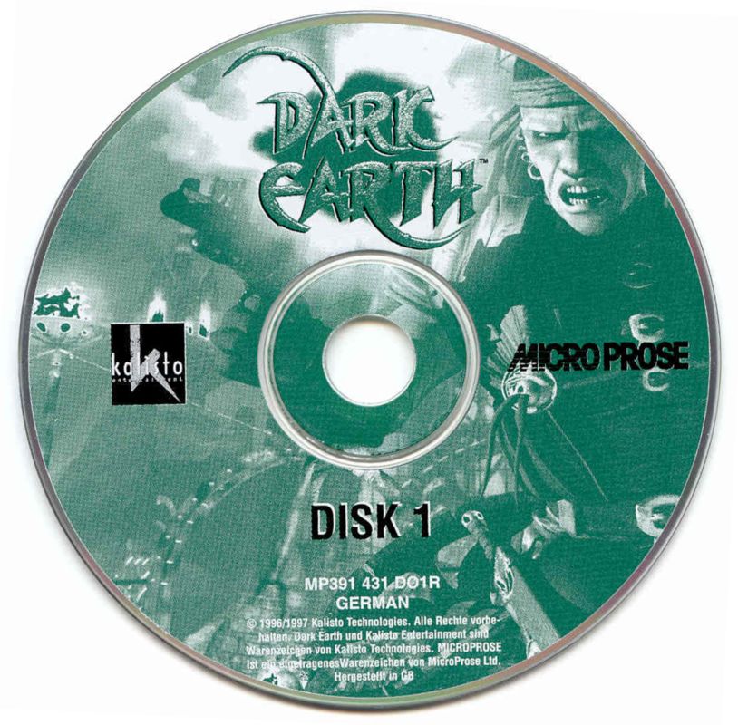 Media for Dark Earth (Windows) (Second release): Disc 1