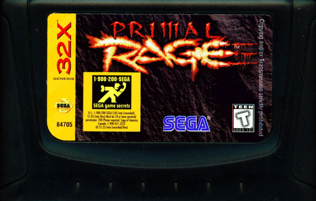 Media for Primal Rage (SEGA 32X)