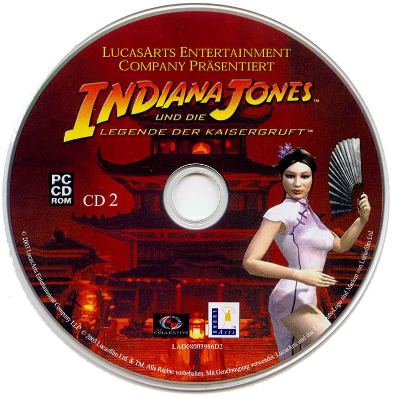 Media for Indiana Jones and the Emperor's Tomb (Windows): Disc 2