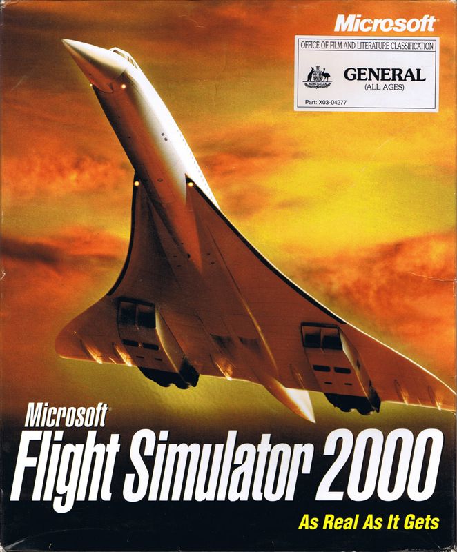 Microsoft Flight Simulator 2000 box covers - MobyGames