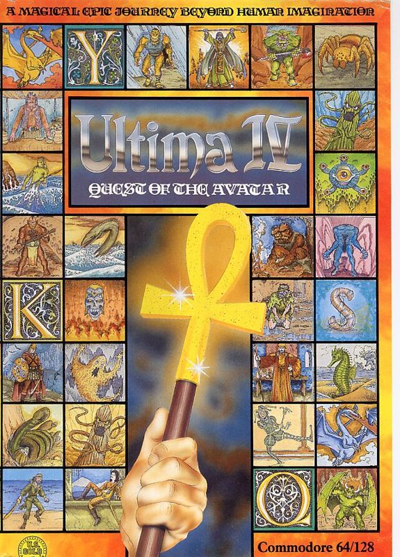 Front Cover for Ultima IV: Quest of the Avatar (Commodore 64)