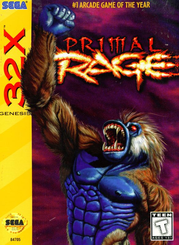 Front Cover for Primal Rage (SEGA 32X)