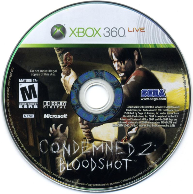 Media for Condemned 2: Bloodshot (Xbox 360)