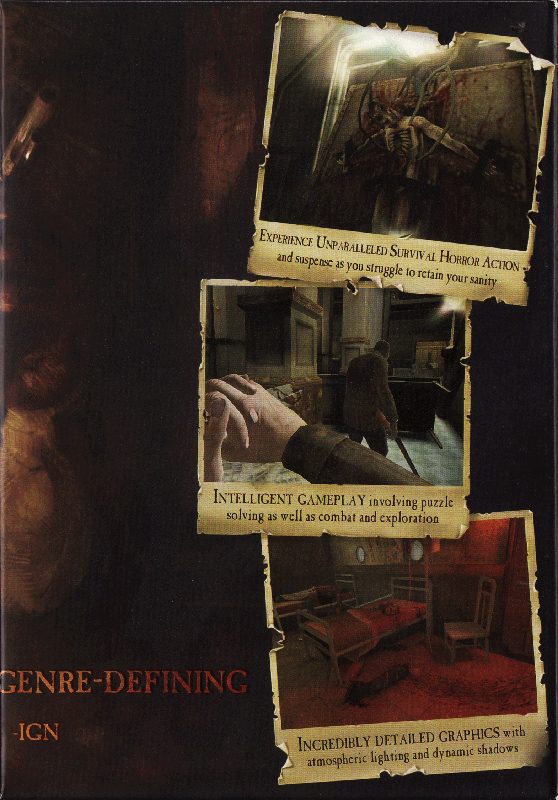 Inside Cover for Call of Cthulhu: Dark Corners of the Earth (Windows): Right