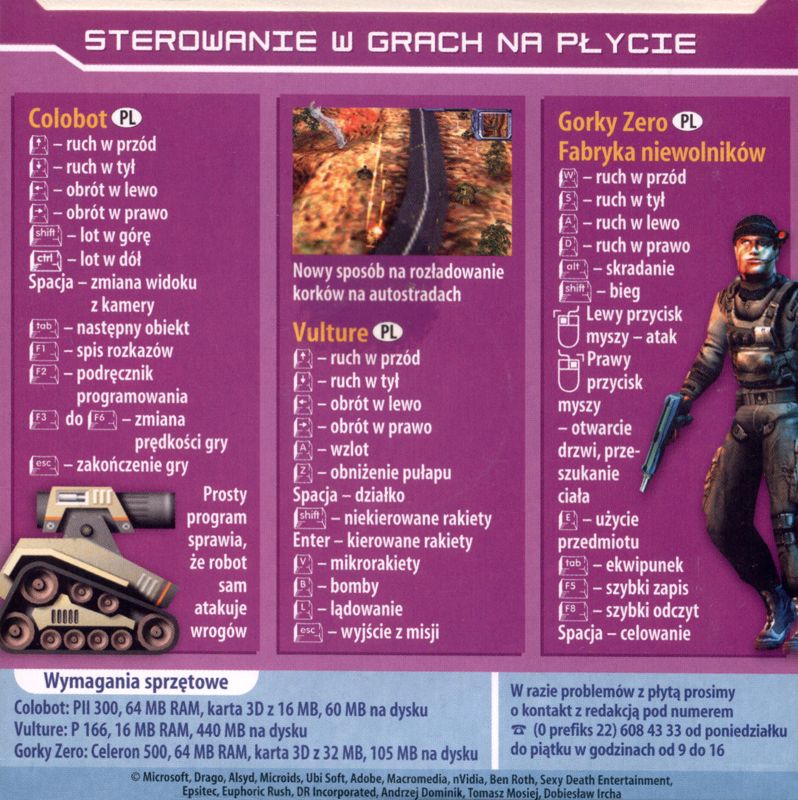 Back Cover for Hell-Copter (Windows) (Komputer Świat GRY # 10/2003 covermount)