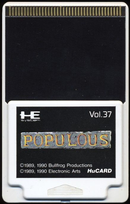 Media for Populous (TurboGrafx-16): Front