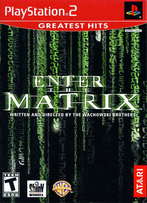 Front Cover for Enter the Matrix (PlayStation 2) (Greatest Hits Release)