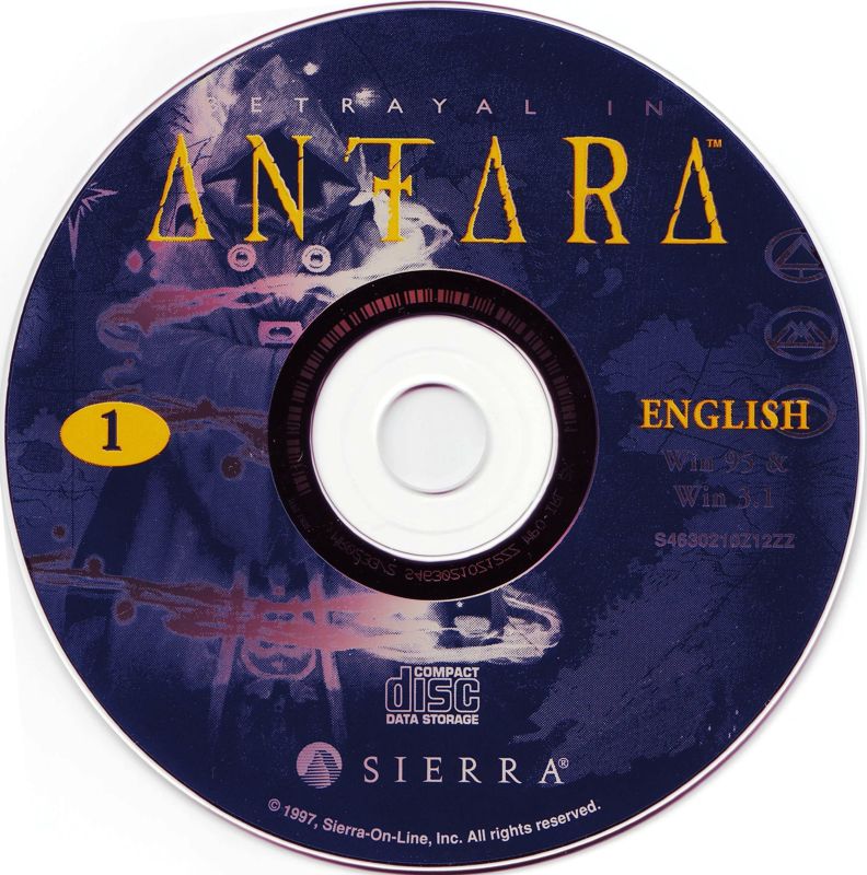 Media for Betrayal in Antara (Windows and Windows 16-bit): Disc 1/3