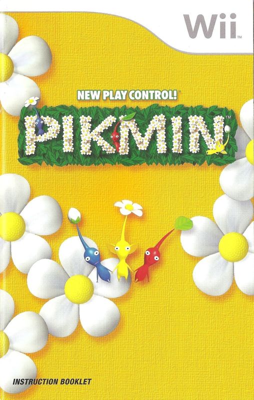 Manual for Pikmin (Wii): Front