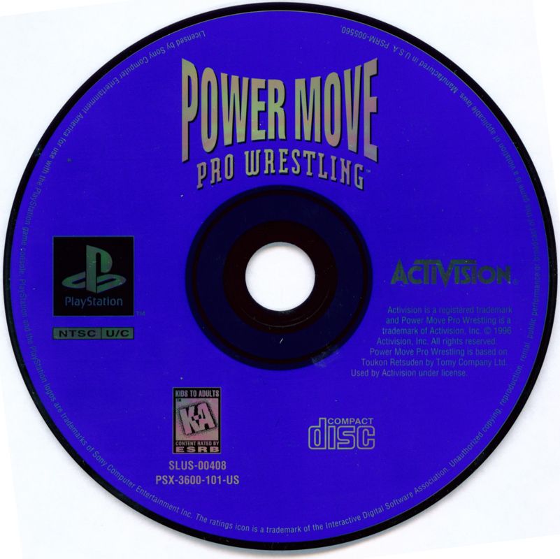 Media for Power Move Pro Wrestling (PlayStation)