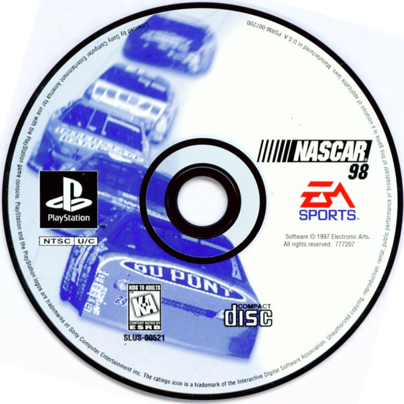 Media for NASCAR 98 (PlayStation)