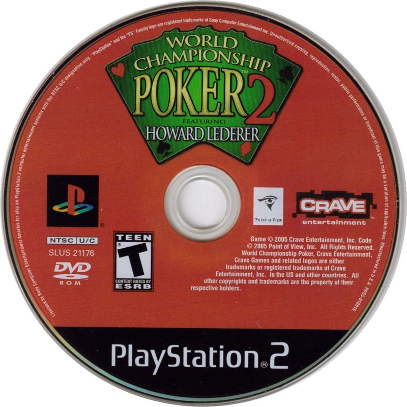 Media for World Championship Poker 2 featuring Howard Lederer (PlayStation 2)