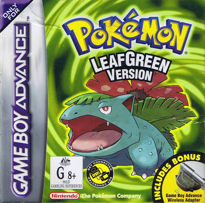 Front Cover for Pokémon LeafGreen Version (Game Boy Advance)