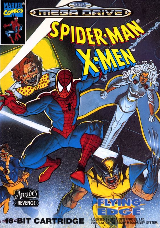 Front Cover for Spider-Man / X-Men: Arcade's Revenge (Genesis)