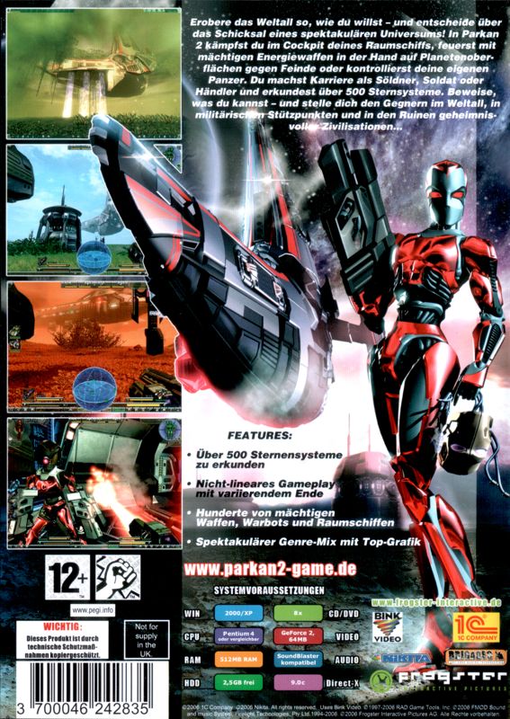 Back Cover for Parkan II (Windows)