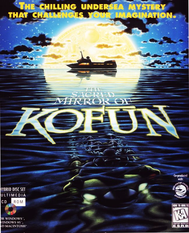 Front Cover for The Sacred Mirror of Kofun (Macintosh and Windows and Windows 3.x) (The jewel case is a small cardboard box)
