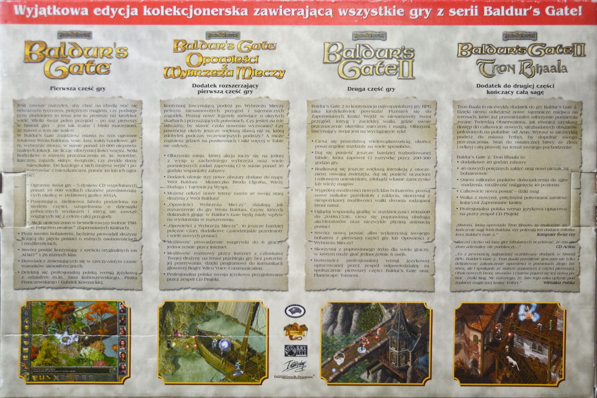 Baldur S Gate 4 In 1 Boxset Cover Or Packaging Material Mobygames