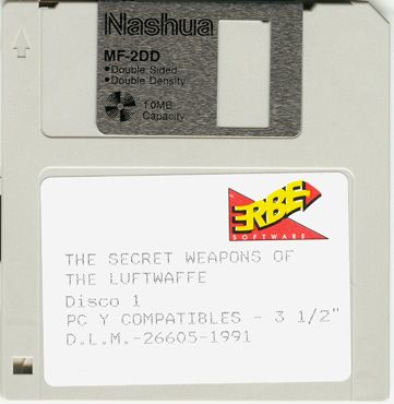 Media for Secret Weapons of the Luftwaffe (DOS)
