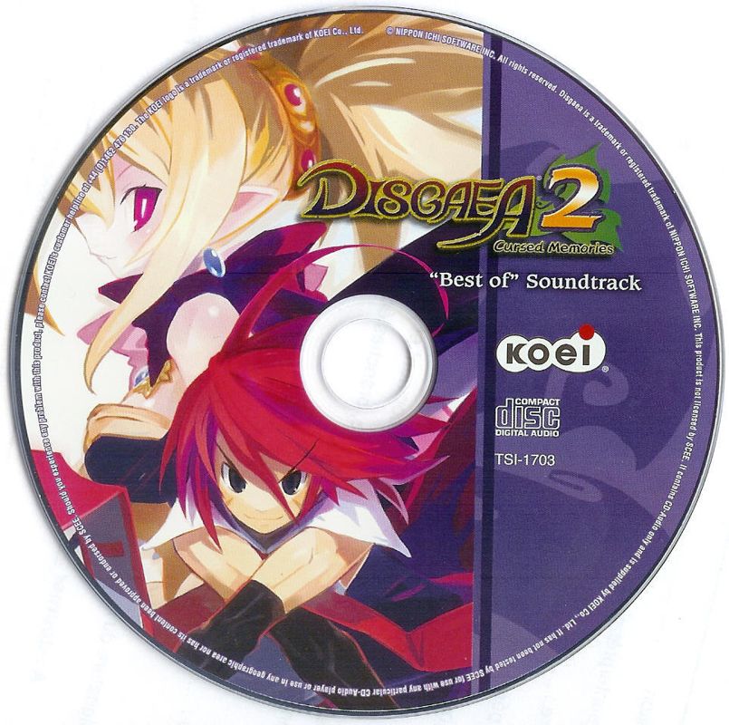 Media for Disgaea 2: Cursed Memories (PlayStation 2): Soundtrack Disc