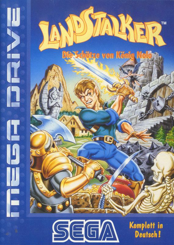 Front Cover for Landstalker (Genesis) (re-release with new style cover)