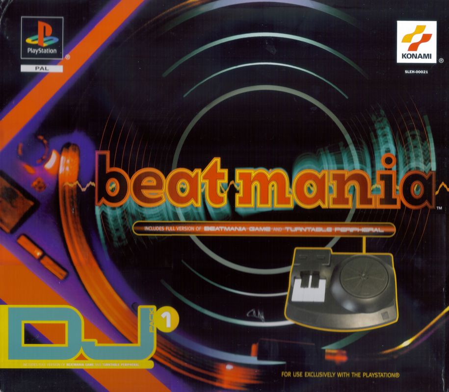 Front Cover for beatmania (PlayStation) (Box w/ Turntable Controller & Game)