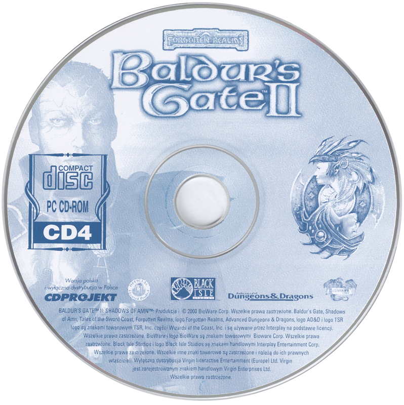Media for Baldur's Gate: 4 in 1 Boxset (Windows): Baldur's Gate II Disc 4