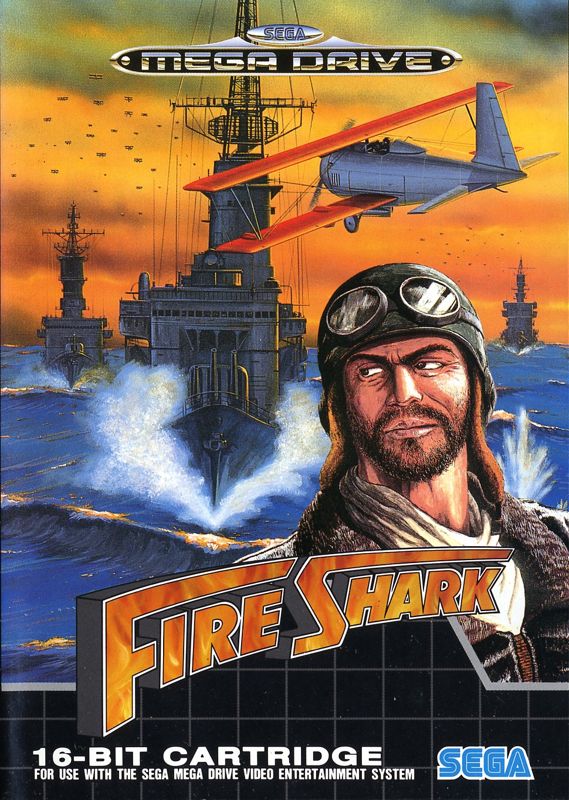 Front Cover for Fire Shark (Genesis)