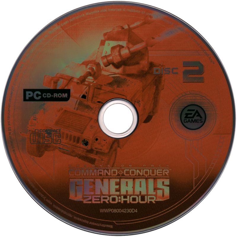 Media for Command & Conquer: Generals - Deluxe Edition (Windows) (EA Games Classics release): Zero Hour - Disc 2