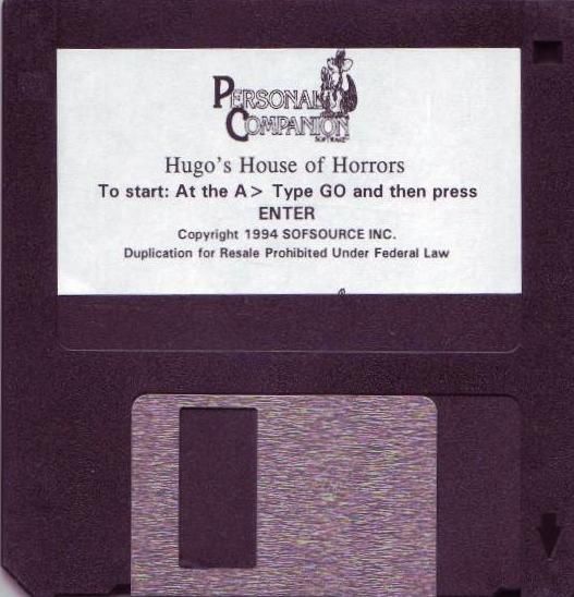 Media for Hugo's House of Horrors (DOS) (Personal Companion Full Version Floppy Release)