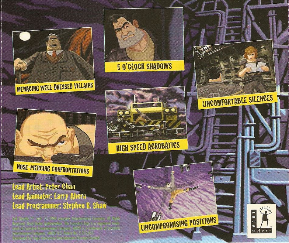 Other for Full Throttle (DOS) (White Label budget release): Jewel Case - Back