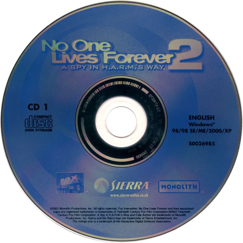 No One Lives Forever 2: A Spy in H.A.R.M.'s Way cover or packaging ...