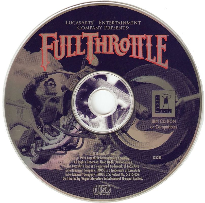 Media for Full Throttle (DOS) (White Label budget release)