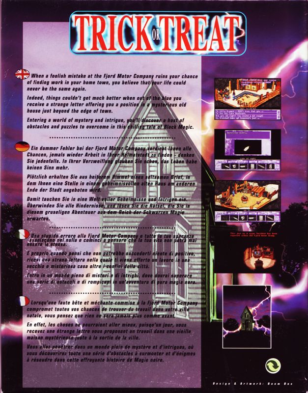 Back Cover for Trick or Treat (DOS)