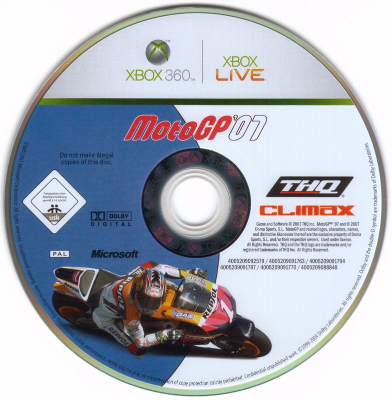 fenómeno Orgullo Museo MotoGP '07 cover or packaging material - MobyGames