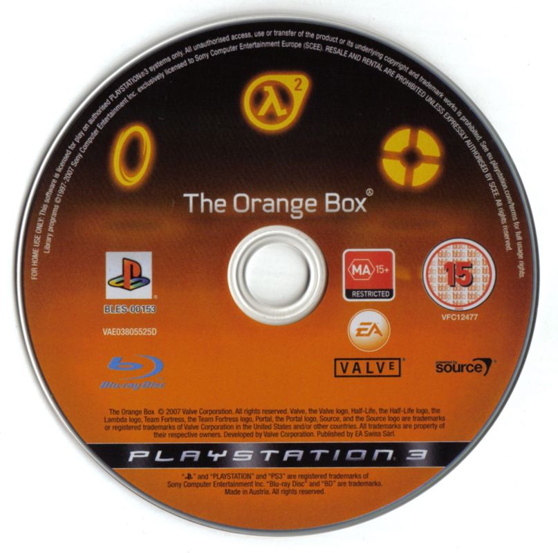 Media for The Orange Box (PlayStation 3)