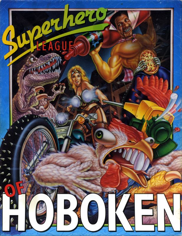 Front Cover for Superhero League of Hoboken (DOS) (3.5" Floppy Disk release)