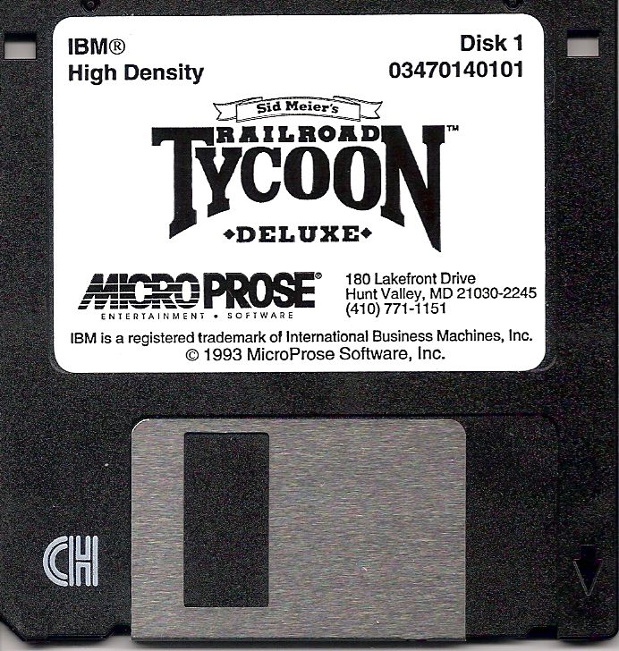 Media for Sid Meier's Railroad Tycoon Deluxe (DOS)