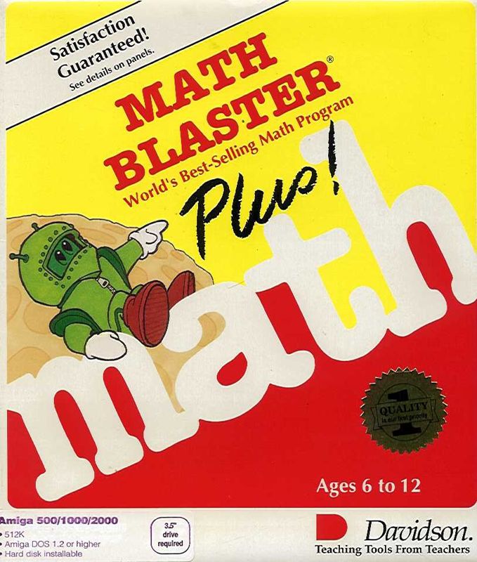 Front Cover for Math Blaster Plus! (Amiga)