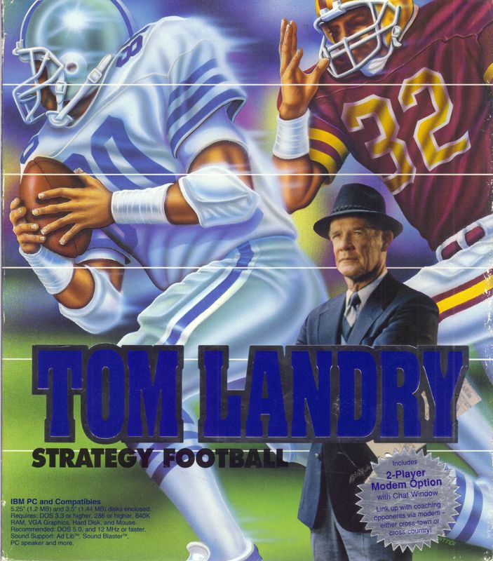 Front Cover for Tom Landry Strategy Football (DOS)