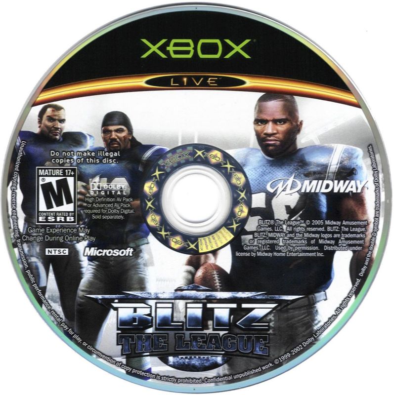 Media for Blitz: The League (Xbox)