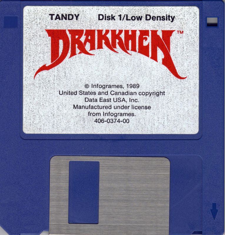 Media for Drakkhen (DOS) (Dual media release): 3.5" Disk 1/4