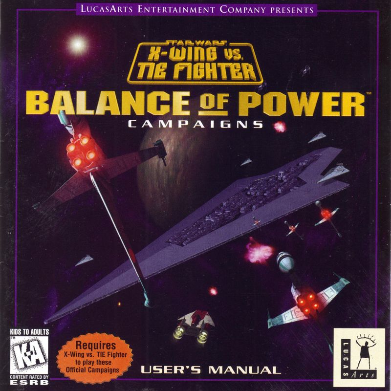 Other for Star Wars: X-Wing Vs. TIE Fighter - Balance of Power Campaigns (Windows): Jewel Case - Front